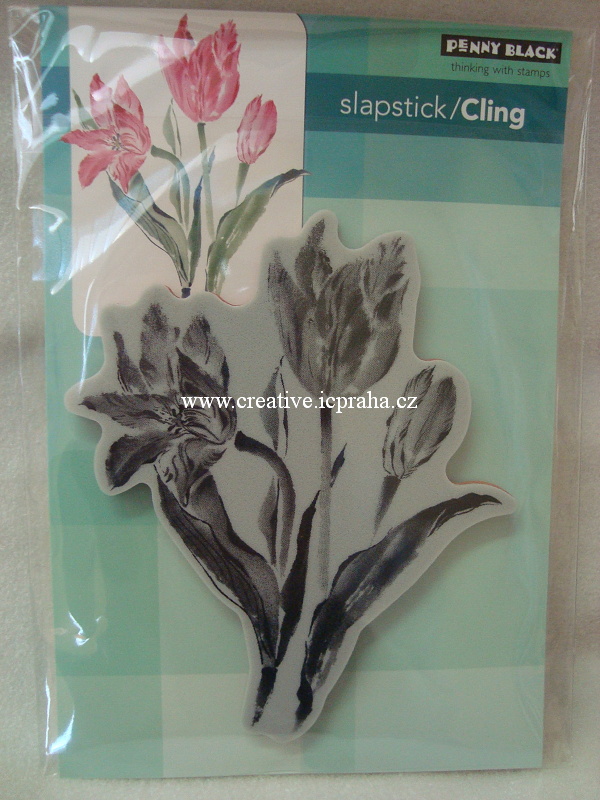 razítka Cling PB - Tulipány cca11 x13cm